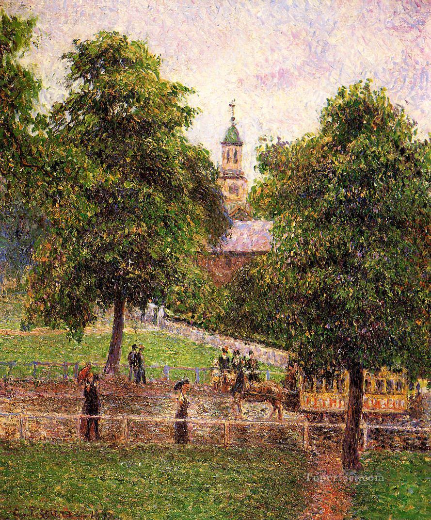 church at kew 1892 Camille Pissarro scenery Oil Paintings